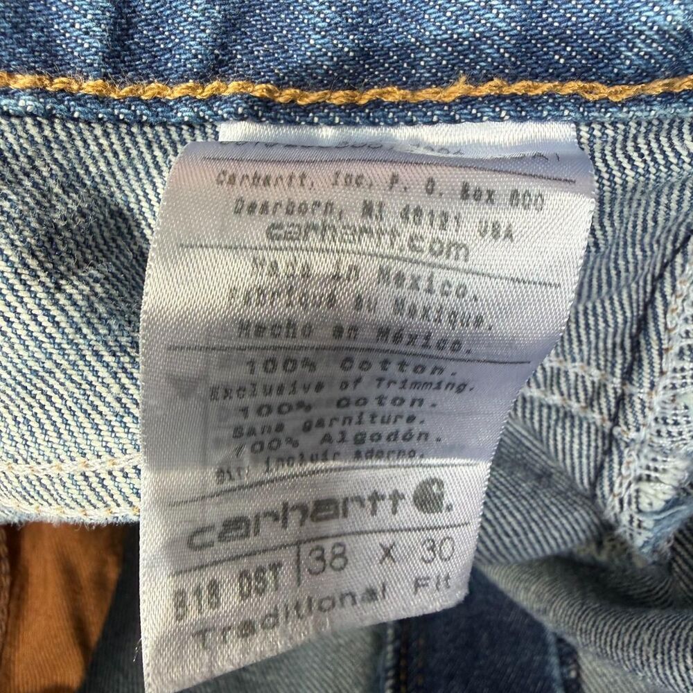 Carhartt Men's Blue and Navy Jeans - Picture 6 of 6